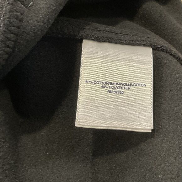 Women LANDS’ END Sz M Jacket Coat Rich Water Resistant Long Hood Zip Fleece Gray - Picture 9 of 11